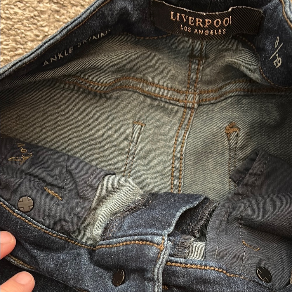 Liverpool Blue Skinny Jeans Sleek Fit - Picture 5 of 9